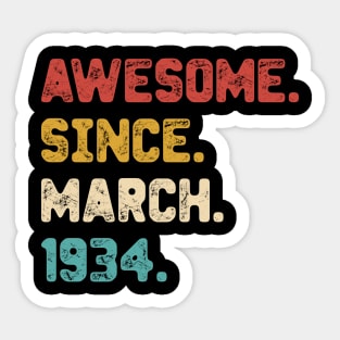 birthday march 1934 Sticker